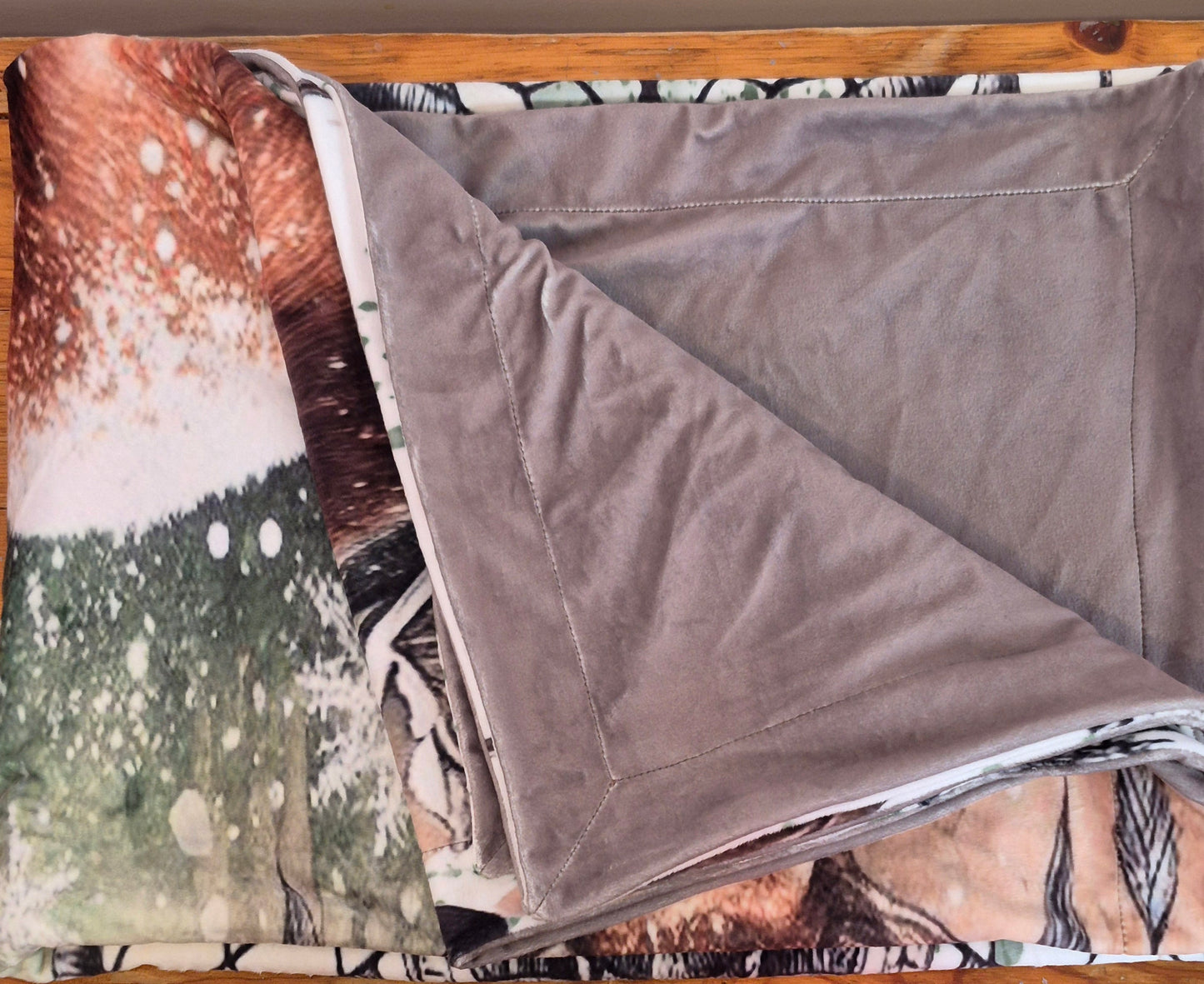 doublure doudou minky gris