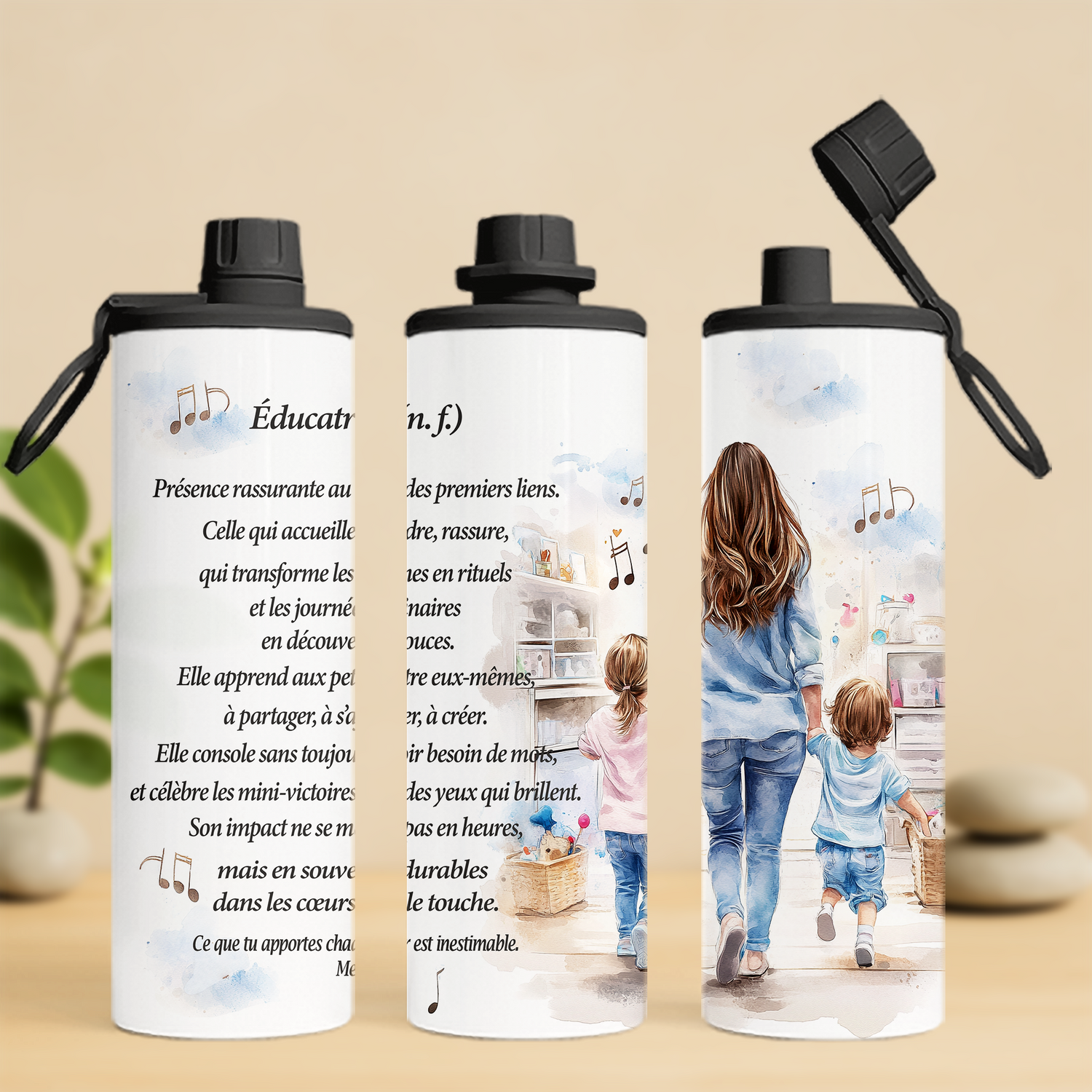 Bouteilles isothermes 20 oz - École/Garderie