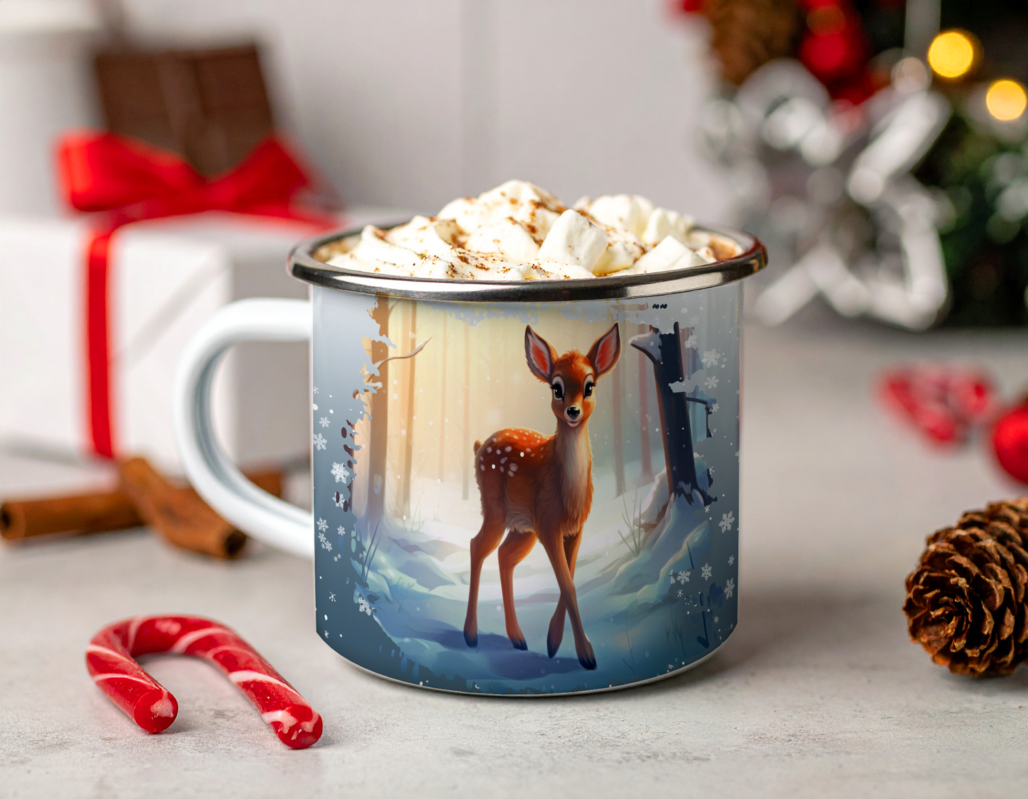 Tasses en émail, Compagnons des neiges