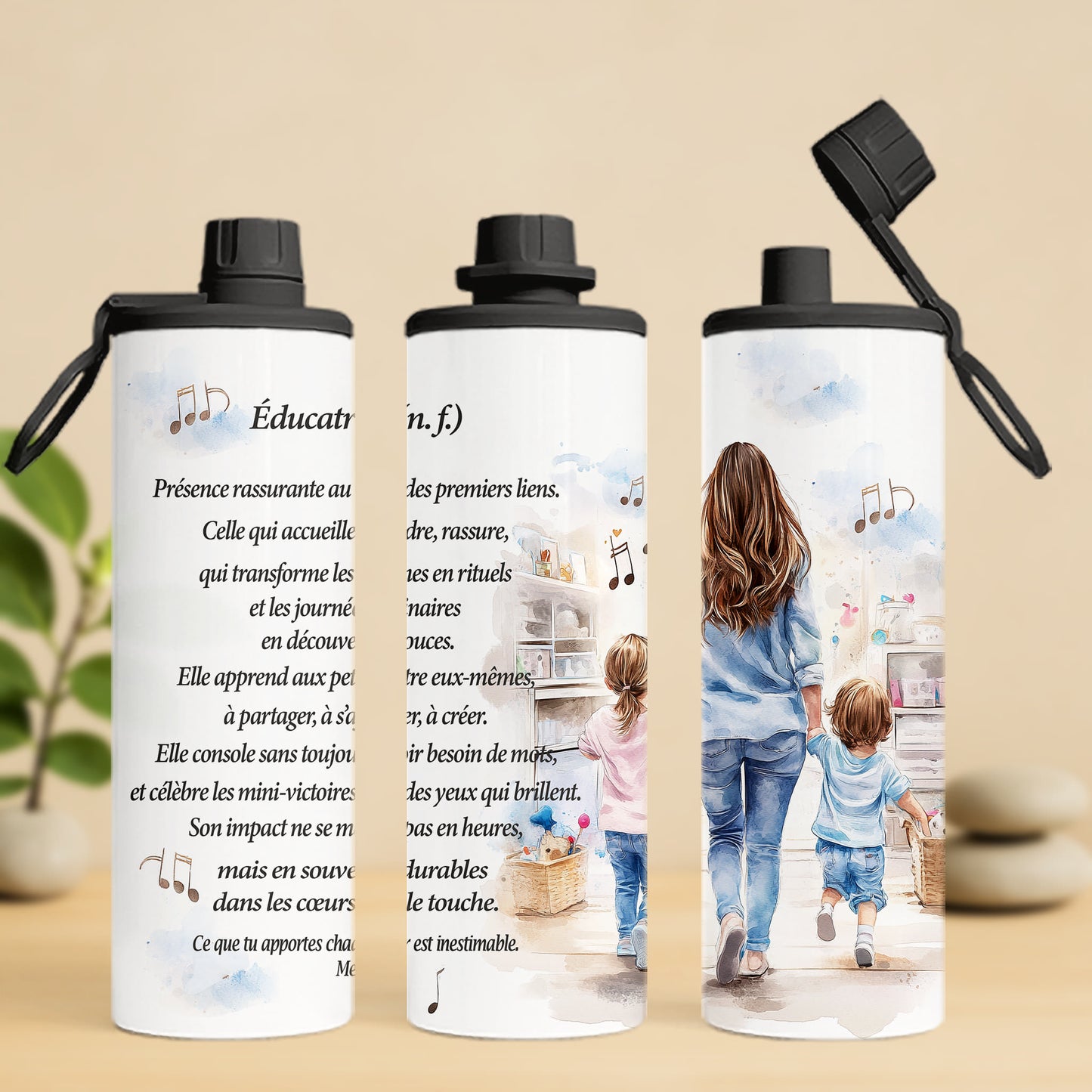 bouteille isotherme 20 oz, cadeau éducatrice
