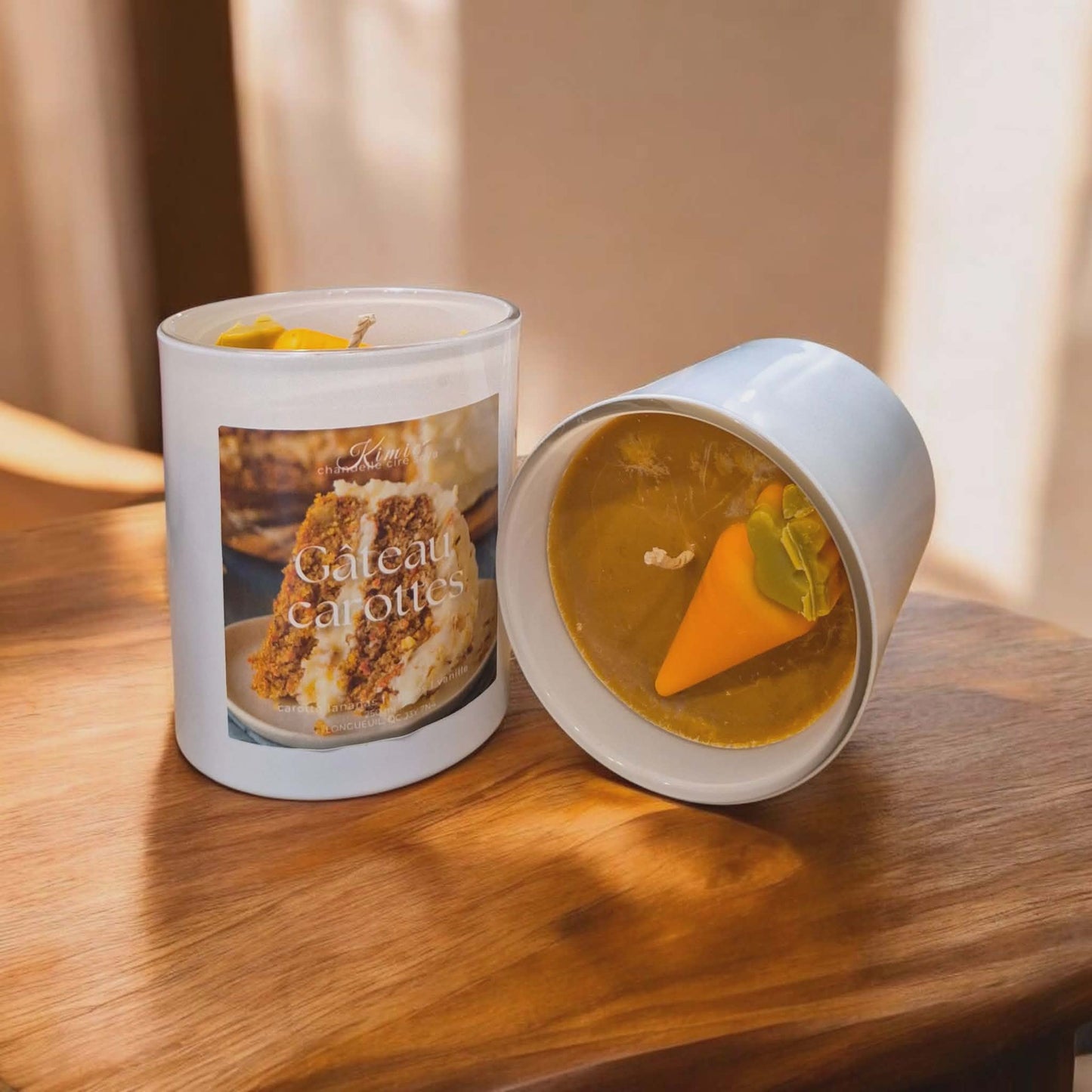 Chandelle artisanale, Gateau carottes 250ml