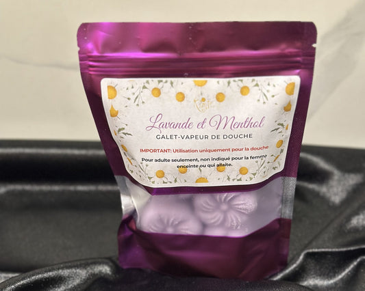 galets de douche lavande et menthol