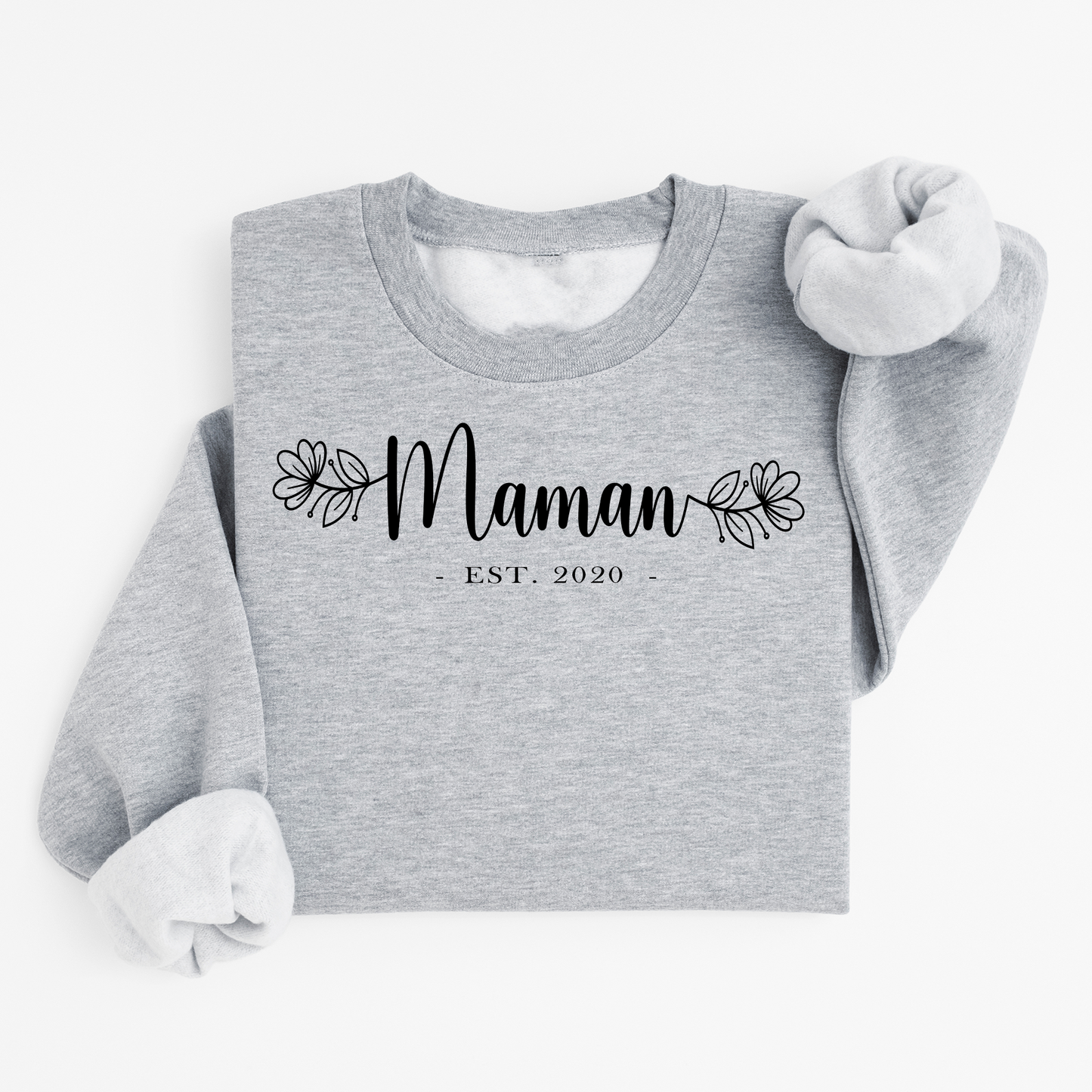 Chandail à col rond / Crewneck, Maman EST.
