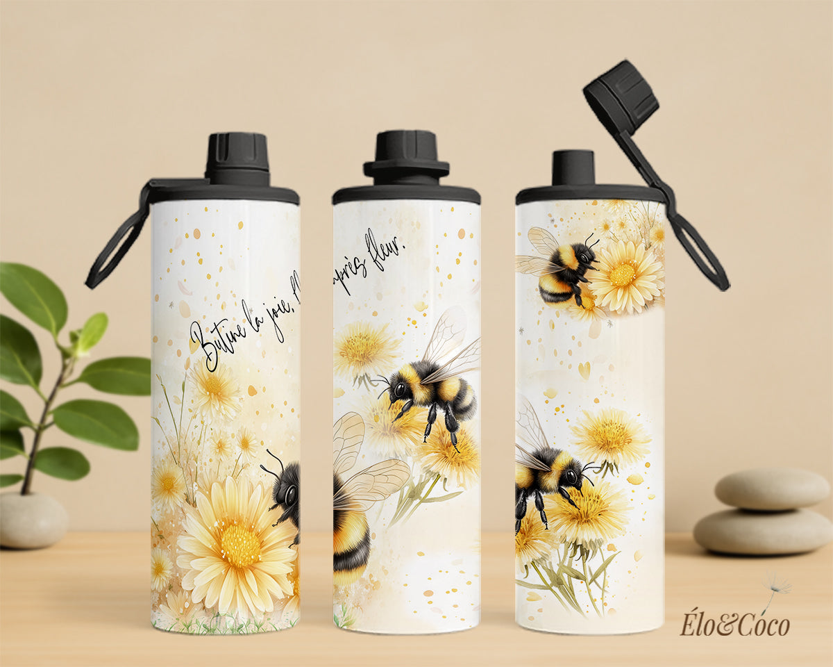 bouteille isotherme 20 oz - abeilles