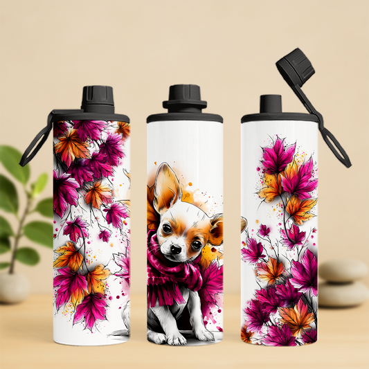 bouteille isotherme 20 oz, chihuahua