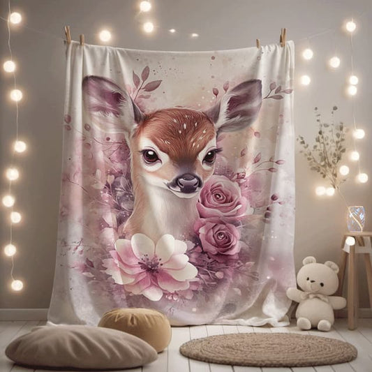 doudou minky enfant, faon 