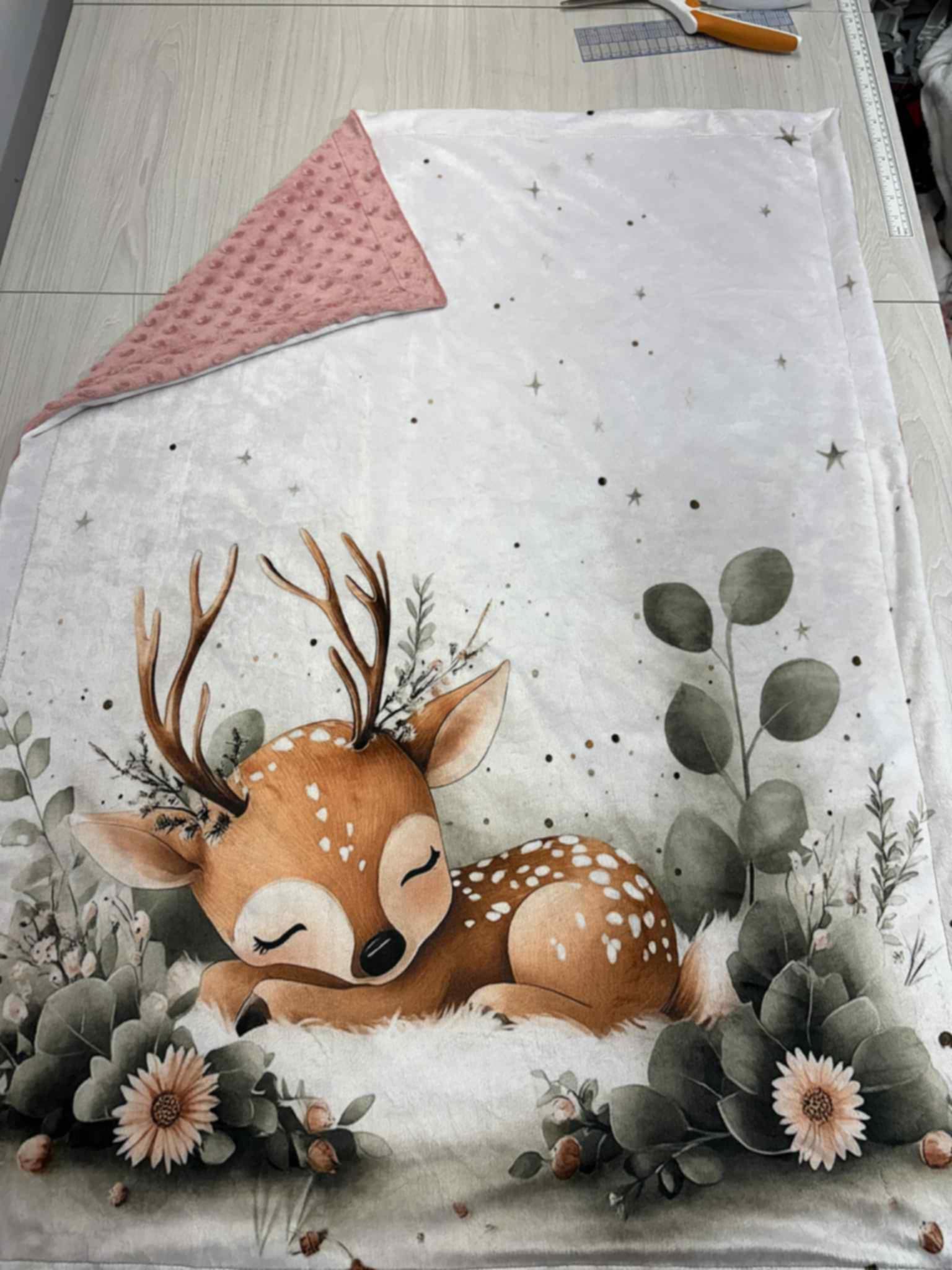 couverture minky, bébé personnalisé