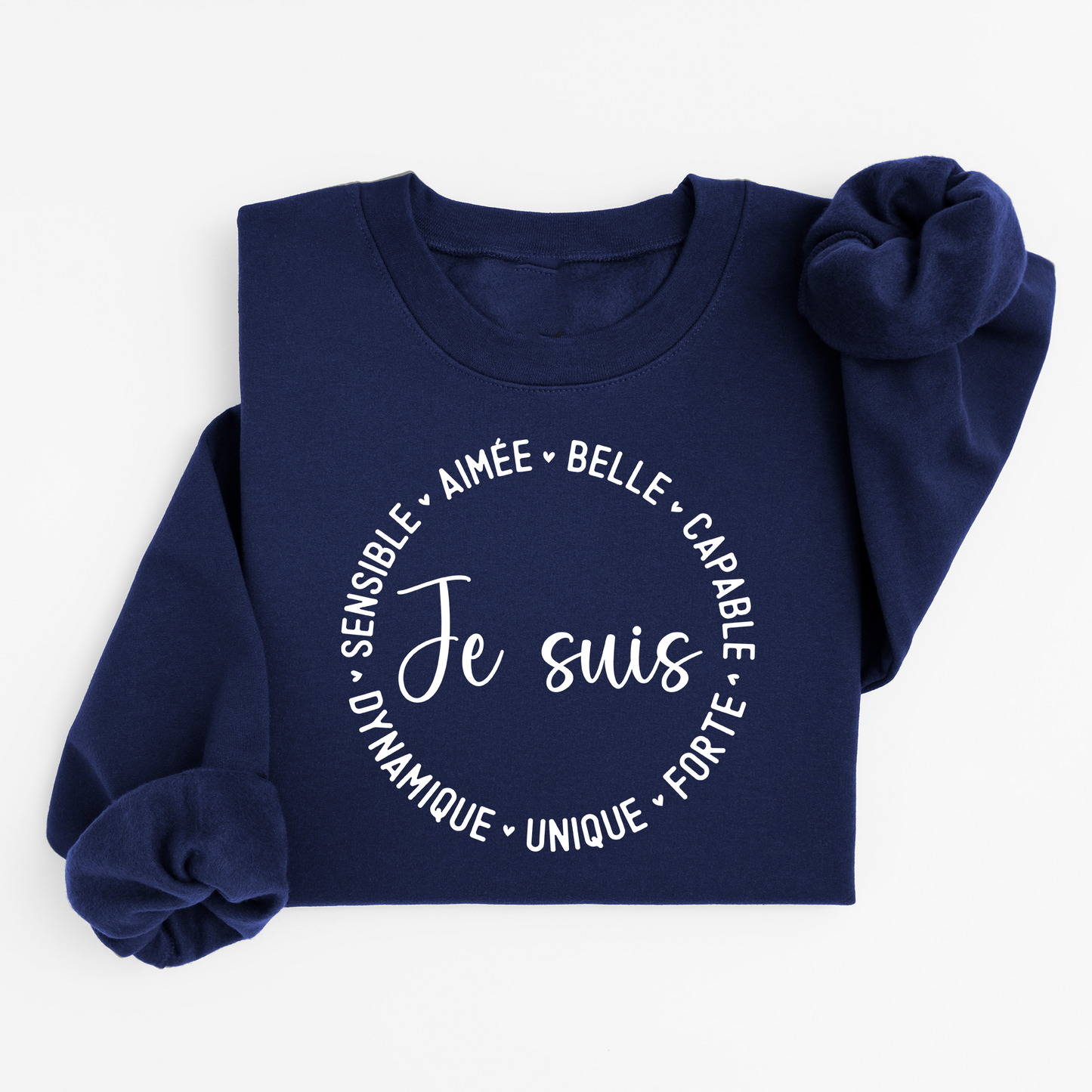 Chandail à col rond / crewneck , Je suis