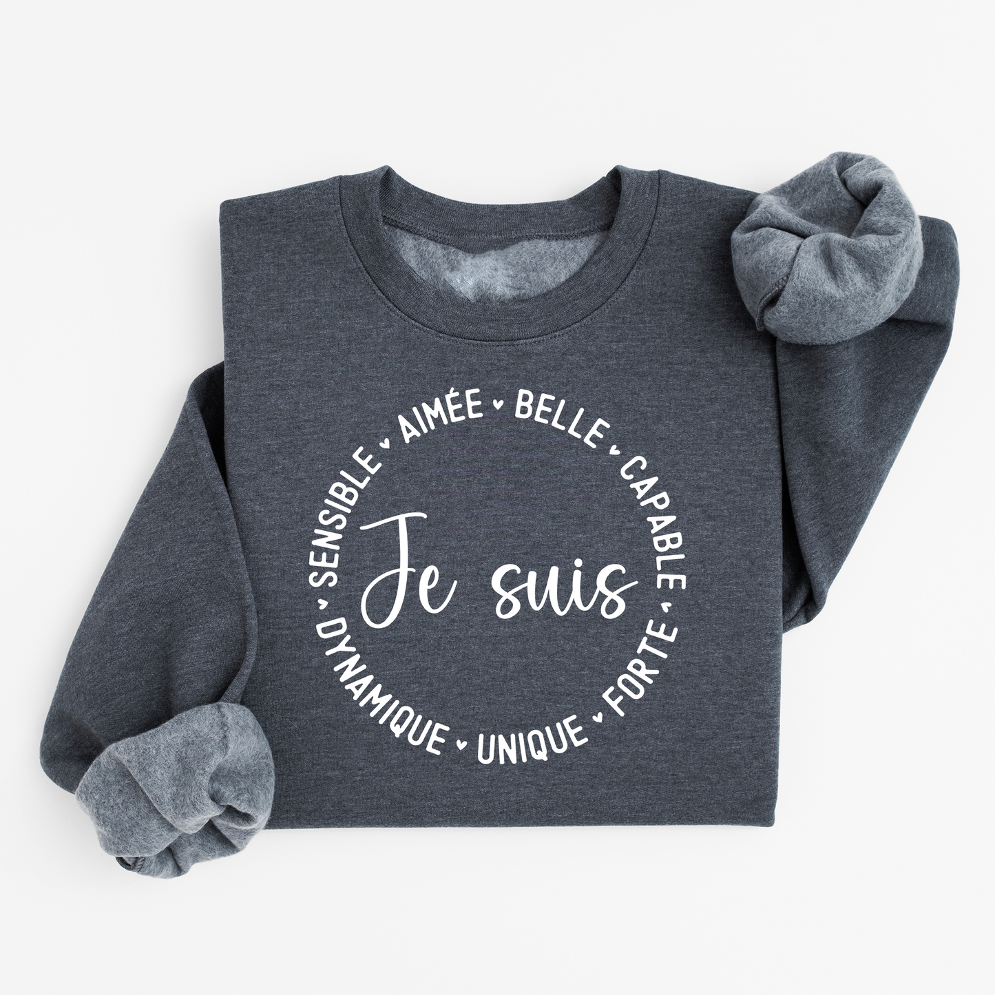 Chandail à col rond / crewneck , Je suis