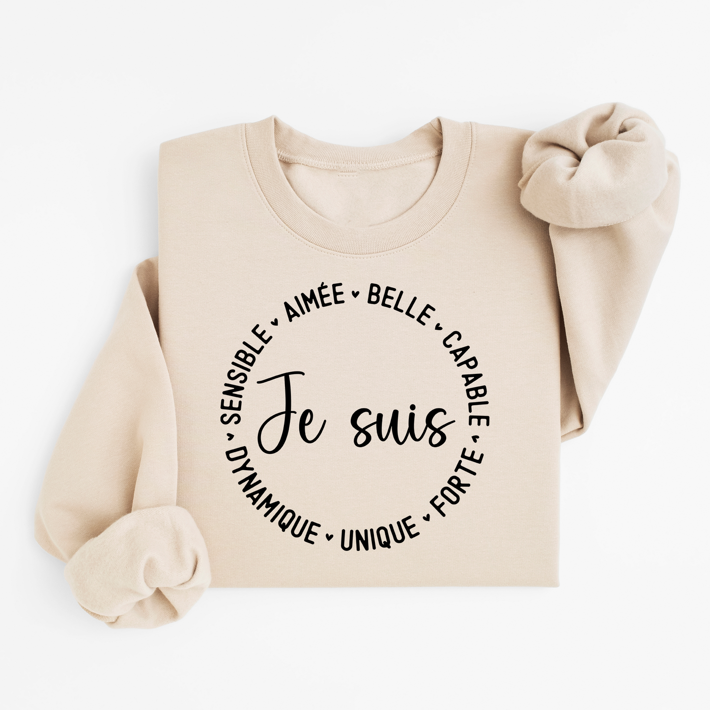 Chandail à col rond / crewneck , Je suis