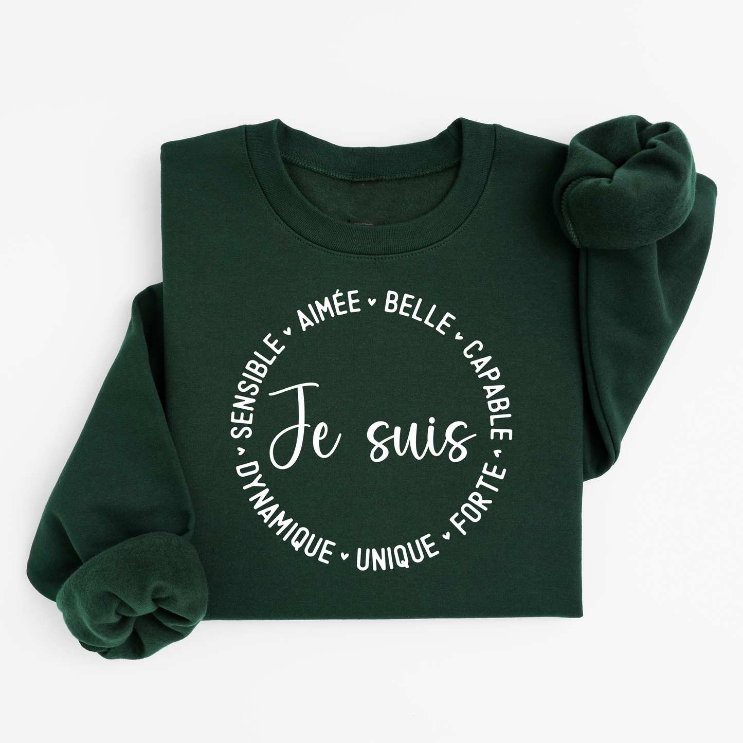 Chandail à col rond / crewneck , Je suis