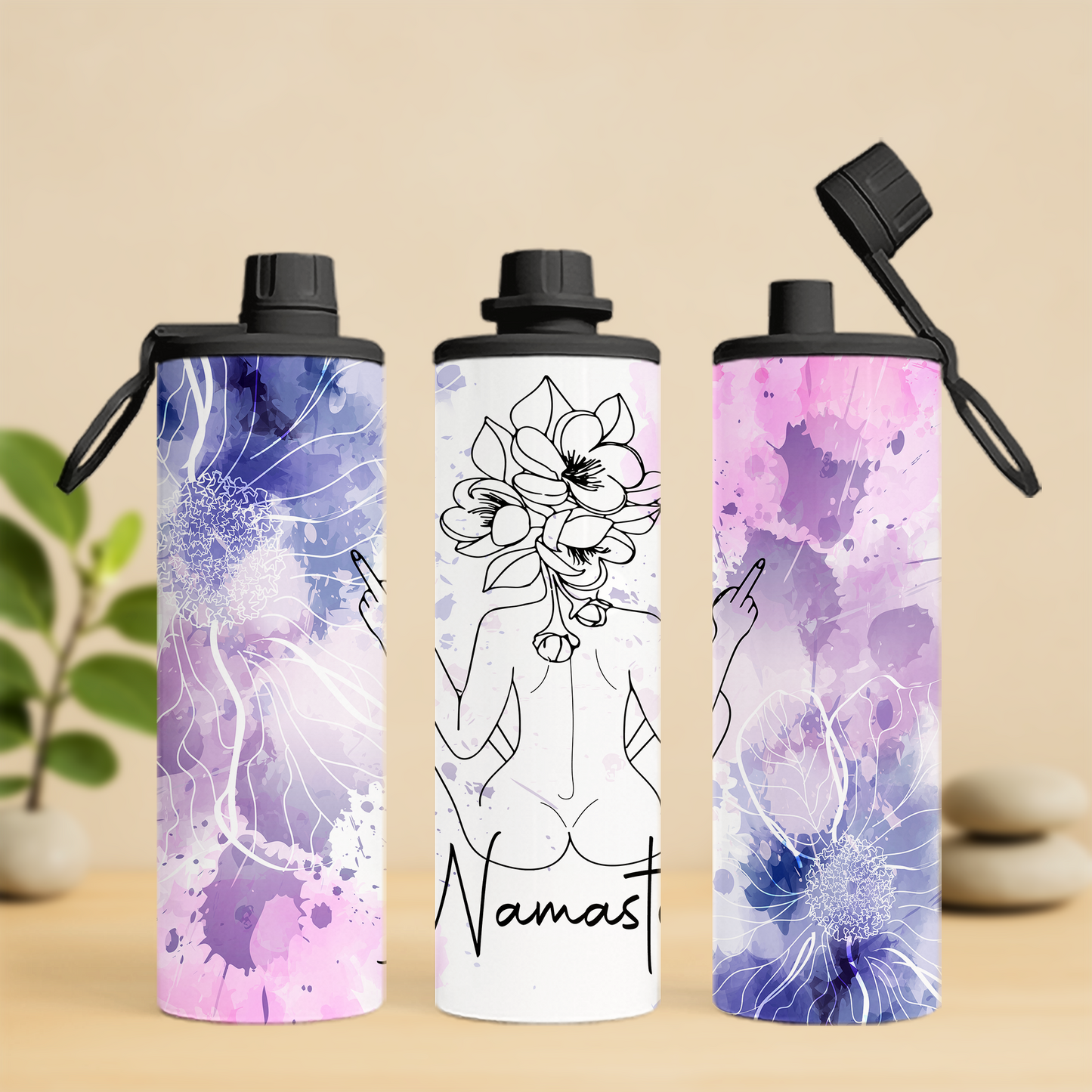 Bouteille isotherme 20 oz - Namasté