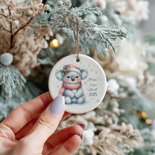 ornement de noël, mon premier noël, koala