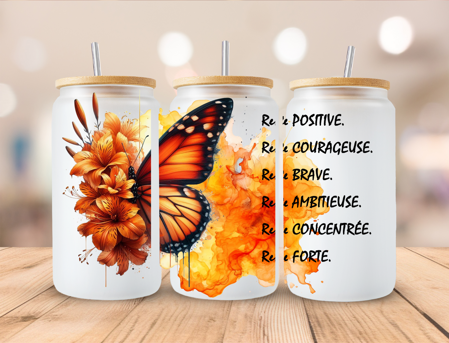 fichier numérique monarque, 16 oz, papillons