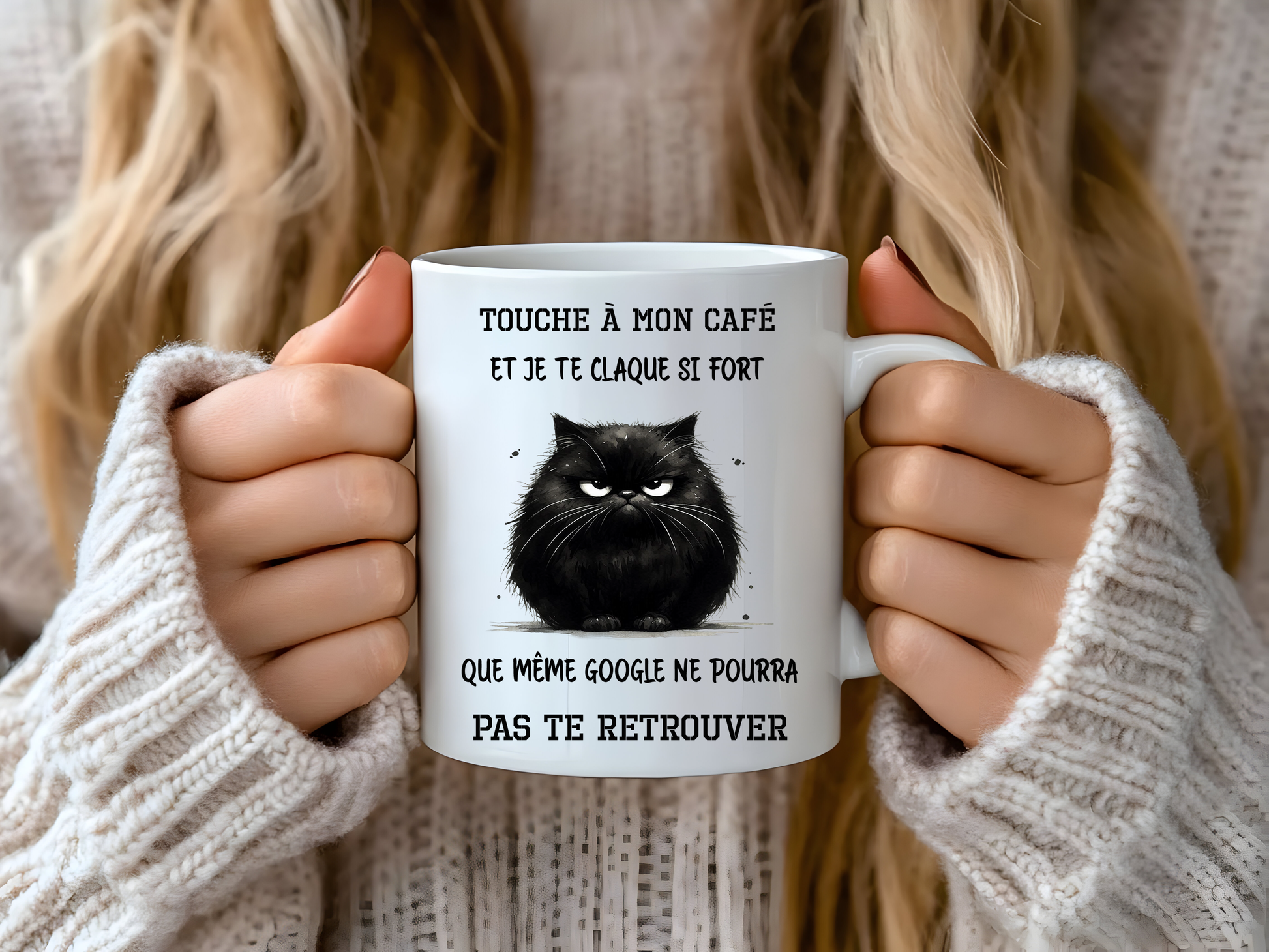 tasse en céramique humoristique, chat